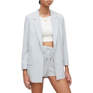 ALLSAINTS Aleida Tri Blazer In Powdered Blue Womens Size 8